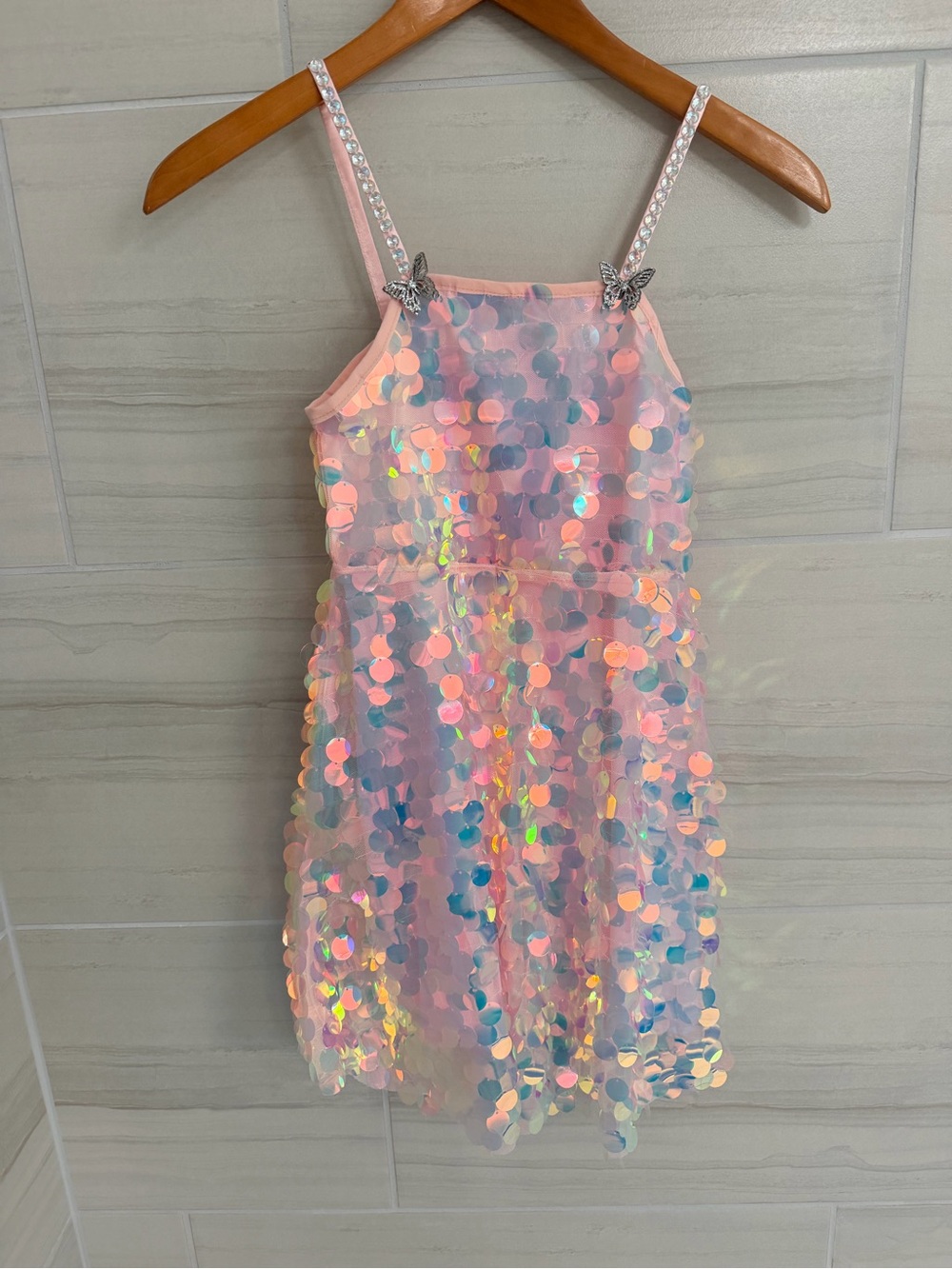 Lola and the Boys MAGICAL STARDUST PAILLETTE DRESS